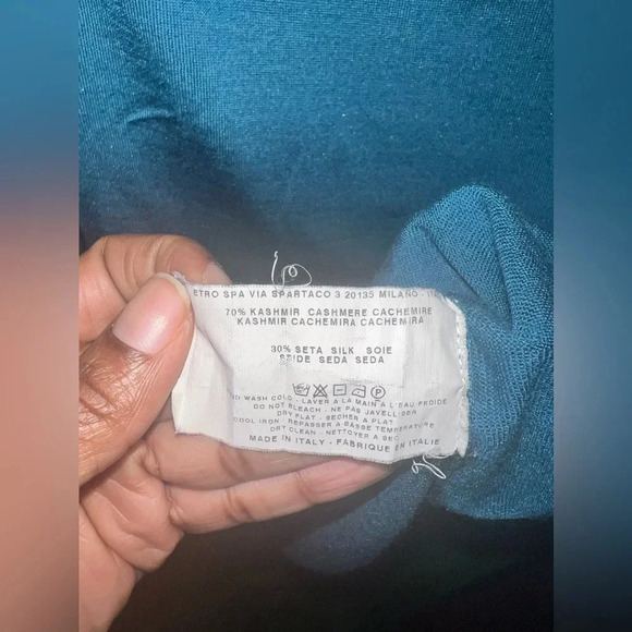 Etro Milano Cashmere / Silk Blend Sweater size medium 44 - Picture 6 of 10